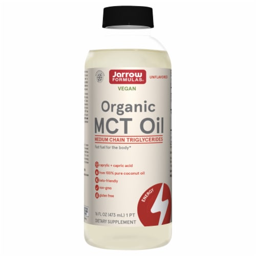 Jarrow Formulas® Organic Unflavored MCT Oil Perspective: front