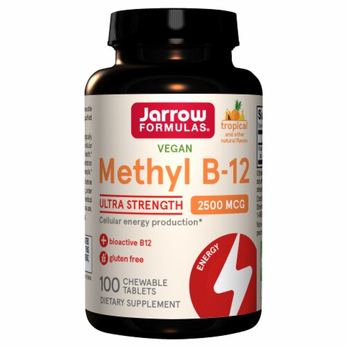 Jarrow Formulas® Methyl B-12 Tropical Flavor Lozenges 2500mcg Perspective: front