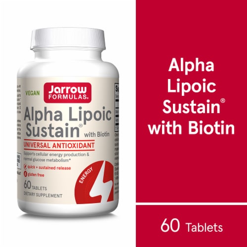 Jarrow Formulas Alpha Lipoic Sustain 300mg Tablets Perspective: front