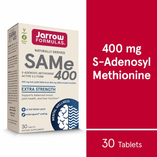 Jarrow Formulas® Sam-E Tablets 400mg Perspective: front