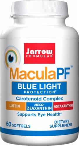 Jarrow Formulas® MaculaPF® Blue Light Protection Softgels Perspective: front