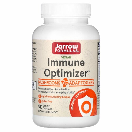Jarrow Formulas® Immune Optimizer™ Mushrooms and Adaptogens Capsules Perspective: front