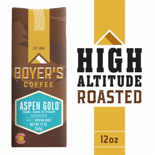 Boyer's Coffee® Aspen Gold Medium Roast Ground Coffee Perspective: front