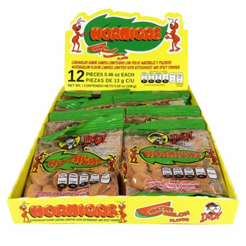 Indy Hormigas® Watermelon Flavor Candy Perspective: front