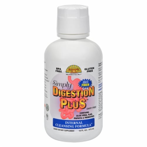 Dynamic Health Simply Digestion Plus Dietary Supplement Liquid Formula Perspective: front