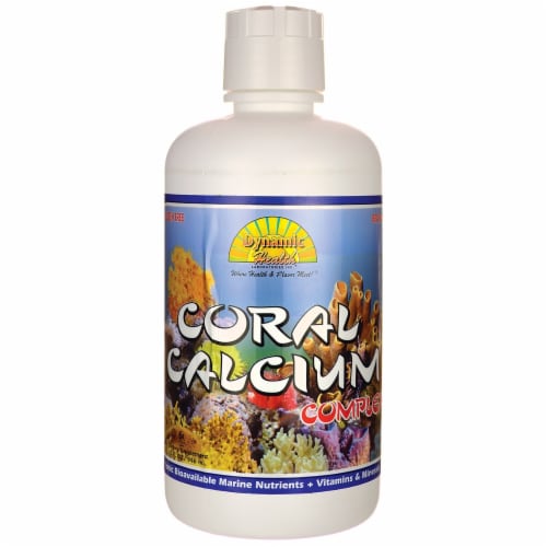 Dynamic Health Coral Calcium Complex 32 fl oz Liq Perspective: front