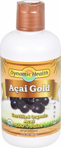 Dynamic Health Organic Acai Gold Juice Perspective: front