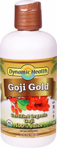 Dynamic Health Goji Gold Certified Organic Goji 100% Juice Perspective: front