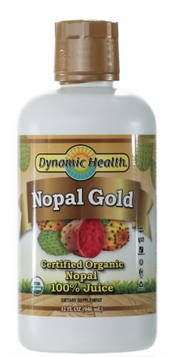 Dynamic Health Organic Nopal Gold Juice Perspective: front
