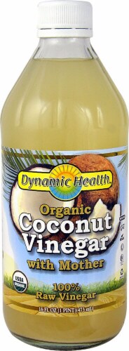 Dynamic Health Organic Coconut Vinegar with Mother Perspective: front