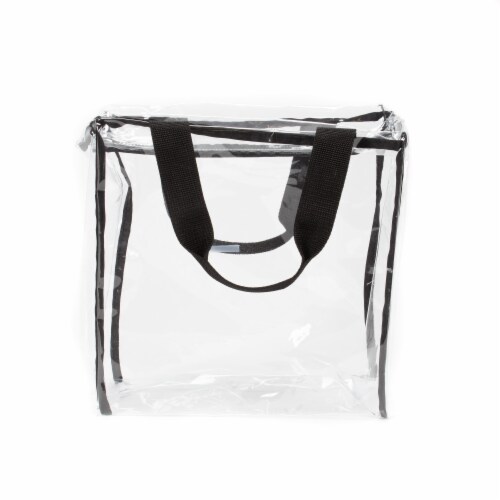 Classic Impressions Square Zipper Tote - Clear Perspective: front