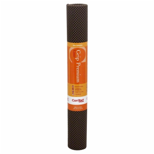 Con-Tact Brand® Chocolate Premium Grip Non-Adhesive Shelf Liner Perspective: front