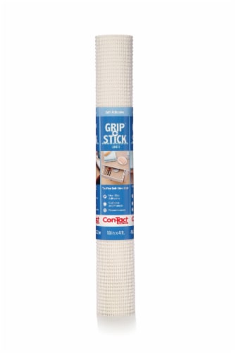 Grip-N-Stick Self-Adhesive Shelf Liner - White Perspective: front
