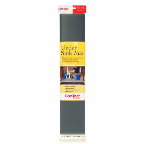 Con-Tact Brand® Under Sink Mat - Graphite Perspective: front