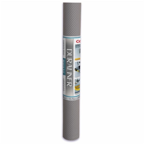 Con-Tact Brand® Duraliner® Premium Raised Dot Shelf Liner – Nova Grey Perspective: front