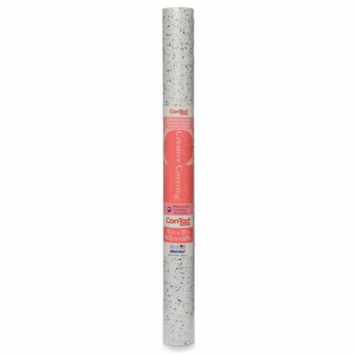 Con-Tact Brand® Creative Granite Black/White Covering Adhesive Liner Perspective: front
