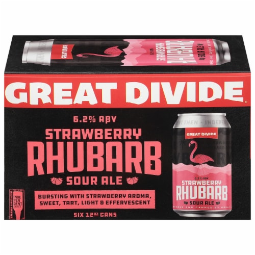 Great Divide Brewing Co.® Strawberry Rhubarb Sour Ale Perspective: front