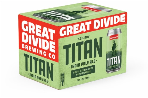 Great Divide Brewing Co.® Titan® IPA Beer Perspective: front