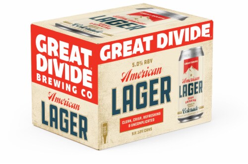 Great Divide Brewing Co.® American Lager Perspective: front