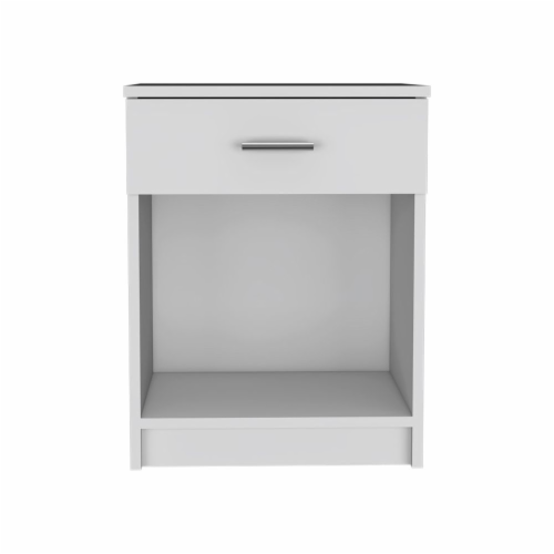 Low white nightstand top