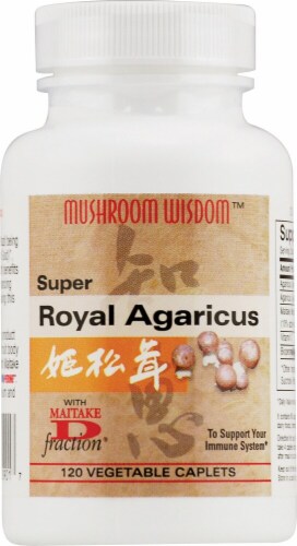 Mushroom Wisdom  Super Royal Agaricus Perspective: front
