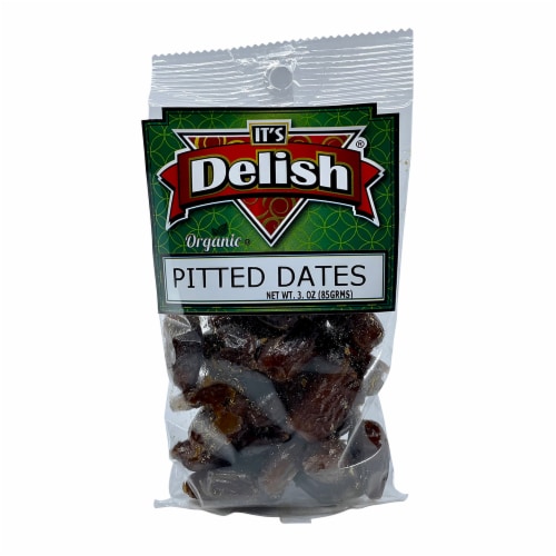 It's Delish® Organic Pitted Dates Perspective: front