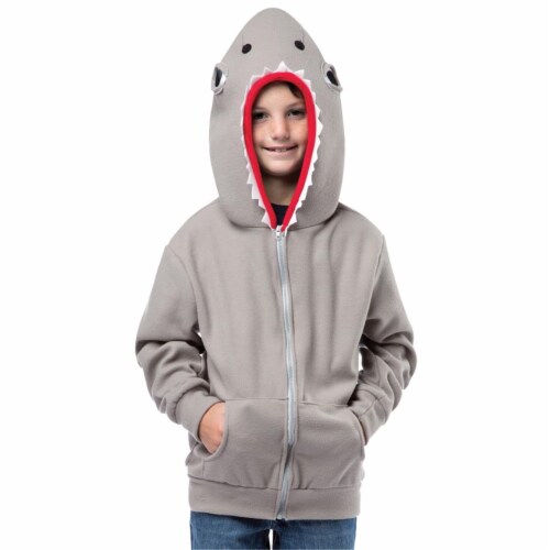 Rasta Imposta GC1600446 Child Shark Hoodie, Size 4-6 Perspective: front
