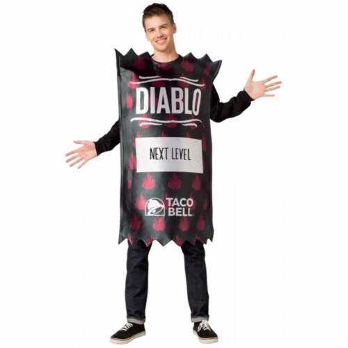 The Costume King Adult Taco Bell Packet Diablo Tunic - Large Perspective: front