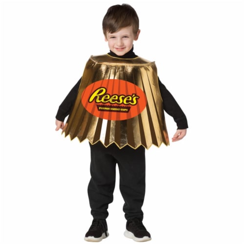 Morris Costumes GC3592 Hersheys Reeses Peanut Butter Cup Kid Costume, Size 3-6 Perspective: front