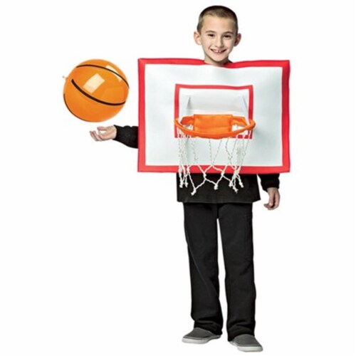 Morris GC3602710 Boys Basketball Hoop Costume, Size 7-10 Perspective: front