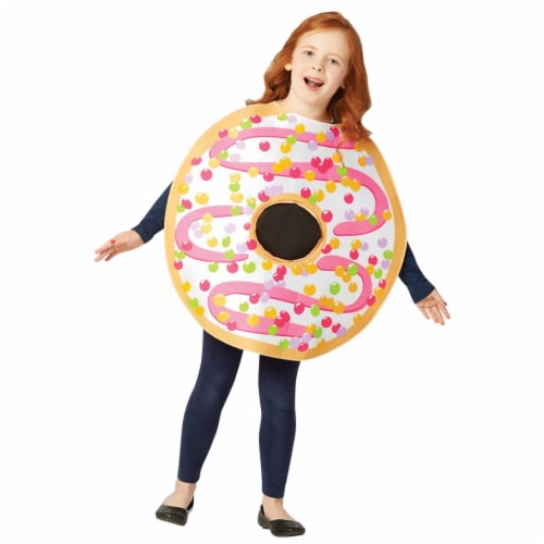 Rasta Imposta GC6339710 White Frosted Donut Child Costume - Size 7-10 Perspective: front