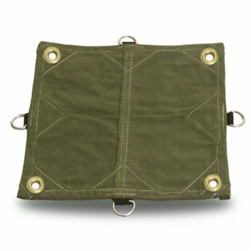 Tarp Nation 12 x 16 Foot Heavy Duty Canvas Tarp with D Rings and Corner Grommets Perspective: front