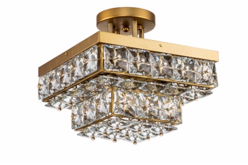 Adeline crystal discount flush mount