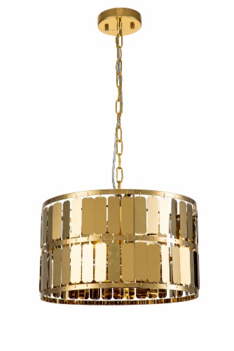 Drum shop chandelier gold