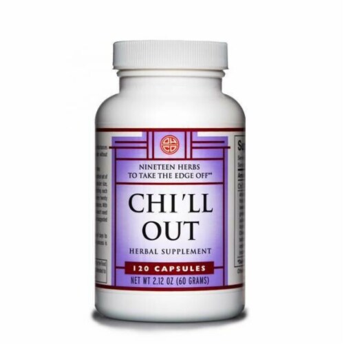 Oriental Herb Company Chi'll Out Herbal Supplement Capsules Perspective: front