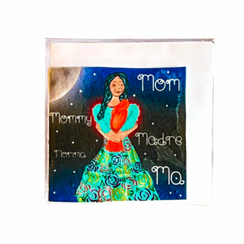Mini Greeting Card - Wildflower Seeded - 3x3 - Mom - Birthday or Mothers Day Perspective: front