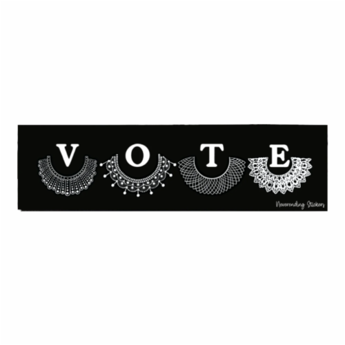 Vote RBG Dissent Collar Vinyl Sticker Or Magnet 3x1in 1 count Kroger