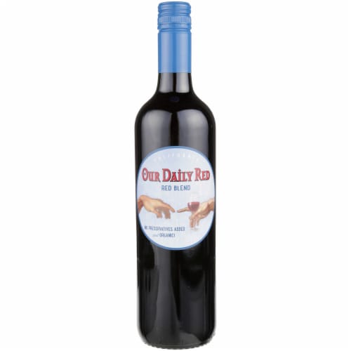 Our Daily Red Organic Red Blend Wine Perspective: front