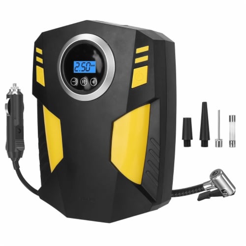Portable Car Tire Inflator Dc 12V Digital Car Air Pump Compressor Electric Air Pump With Led 1 unit Fry s Food Stores
