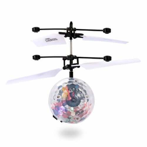 Flying balls of light top