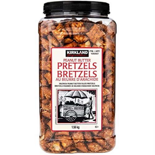 Kirkland Signature Peanut Butter Pretzels, 55 oz Perspective: front