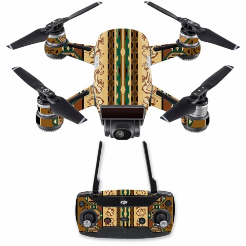 Mightyskins DJSPCMB-Desert Stripes Skin Decal for DJI Spark Mini Drone ...