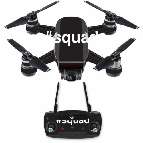 Mightyskins DJSPCMB-Squad Skin Decal Wrap for DJI Spark Mini Drone Combo Sticker - Squad Perspective: front