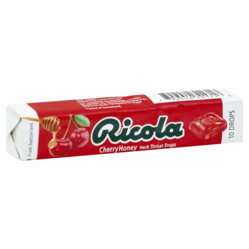 Ricola Cherry Honey Herb Throat Drops Perspective: front