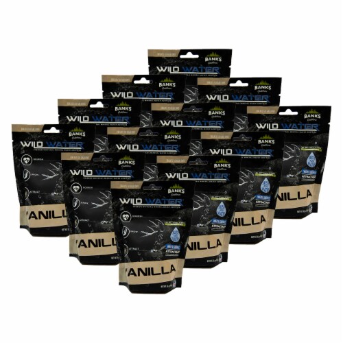 Banks Outdoors Wild Water Mineral Supplement and Attractant, Vanilla (12 Pack) Perspective: front
