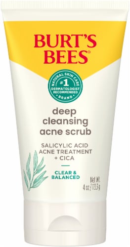 Burt's Bees Natural Acne Solutions Deep Cleansing Scrub Perspective: front