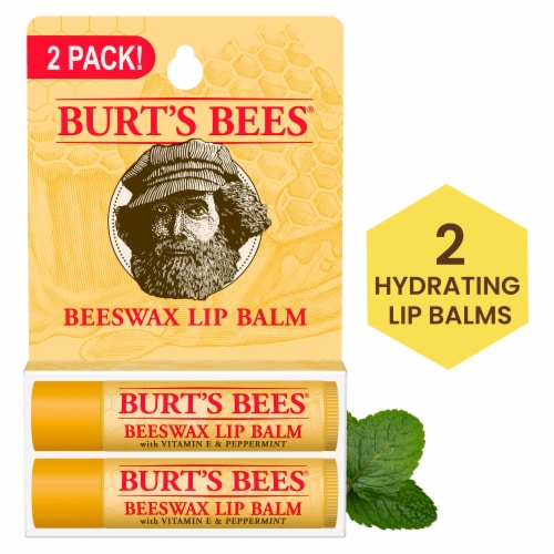 Burt's Bees Beeswax Moisturizing Lip Balm Perspective: front