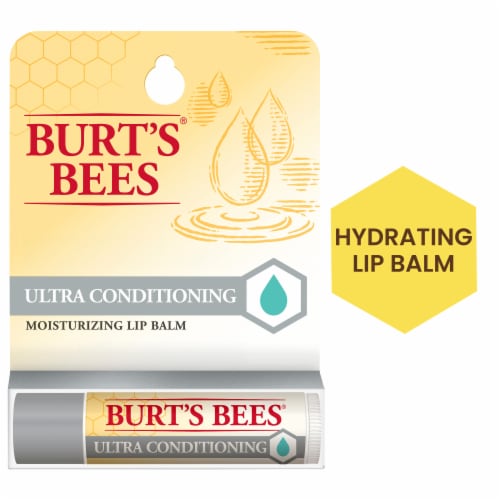 Burts Bees Ultra Conditioning Moisturizing Lip Balm Perspective: front