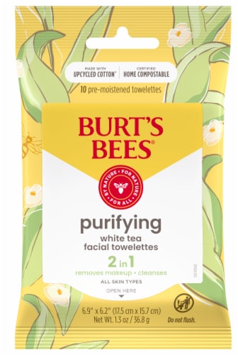 Burt's Bees Purifying Facial Towelettes Perspective: front