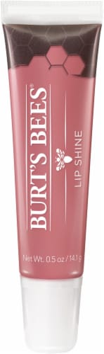 Burt's Bees Natural Origin Moisturizing Lip Shine Blush Lip Balm Perspective: front